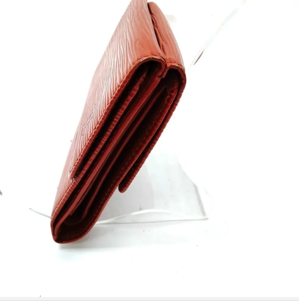 Louis Vuitton LV  Bi-fold Wallet  Portefeuille Elise Brown Epi